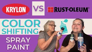 The BEST Color Shift Spray Paint  Krylon vs Rustoleum [upl. by Roselle]