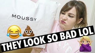 JAPANESE CLOTHING LUCKY BAG  TRY ON  Moussy [upl. by Elleryt]