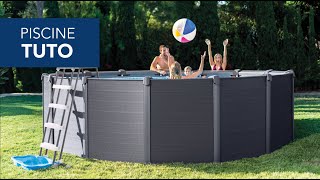 TUTO  Comment installer ma piscine GRAPHITE INTEX [upl. by Fitalludba]