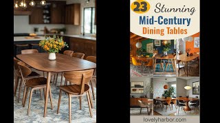 23 Stunning Mid Century Modern Dining Tables You’ll Adore [upl. by Esilehc]