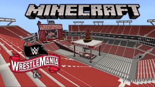 Wrestlemania 36 Custom Set Up  Raymond James Stadium  WWE Minecraft Arena  DOWNLOAD LINK [upl. by Lasko]