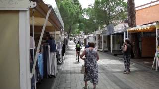 Main Street and Shops Argeles Sur Mer France [upl. by Ecad]