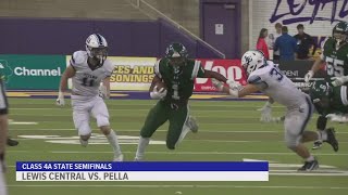 2024 IHSAA class 4A semifinals results Lewis Central vs Pella [upl. by Ravid796]