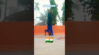 Headstand new variation 🔥🗿 shorts youtubeshorts subhajitgymnast fitness [upl. by Iago]