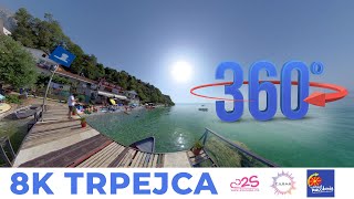 8K 360 HDR video  Trpejca  Lake Ohrid Macedonia August 2021 [upl. by Darach]