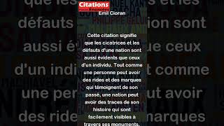 Les rides dune nation sont aussi visibles que celles dun individu  Emil Cioran [upl. by Anamuj]