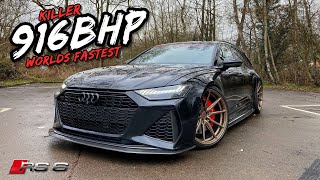 THE WORLDS FASTEST C8 AUDI RS6 916BHP FAMILY WAGON [upl. by Atikat]