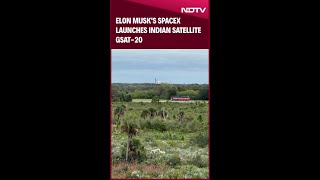 Elon Musks SpaceX Launches Indian Satellite GSAT20 [upl. by Reifel]