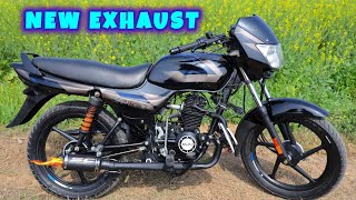 New Exhaust Installation in Bajaj CT 100 Bike [upl. by Aidua]