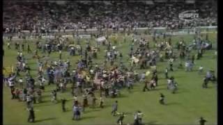 England 12 Scotland International 1977 Wembley pitch invasion [upl. by Martineau]