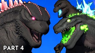 Evolved Godzilla vs Godzilla Minus One and Zilla Jr  Animation Part 4 [upl. by Druci]