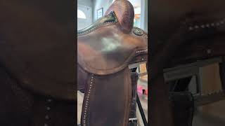 pt 2 of saddle cleaning and oiling [upl. by Anelhtak]