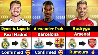 New Latest CONFIRMED and RUMOUR Summer Transfers News 2024 🤪🔥 FT Rodrygo to Arsenal [upl. by Keil]