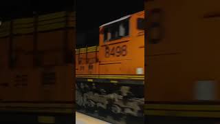 BNSF SD70ACE AT FULL THROTTLE [upl. by Icken331]