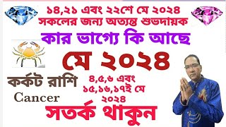 🦀 কর্কট রাশির মাসিক রাশিফল মে ২০২৪ Monthly horoscope of Cancer May 2024 [upl. by Ajiram]