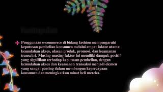 Pengaruh Penggunaan Ecommerce di Bidang Fashion Terhadap Keputusan Pembelian Konsumen Eka Purwanti [upl. by Osher]