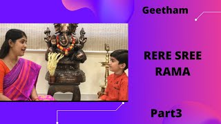 GEETHAM  RERE SREERAMA AARABHI RAGAM PART 3 SRUSHTIONLINE CARNATIC TUTORIALS [upl. by Chapnick]