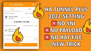 How to set Ha Tunnel Plus 2022 Without SNI Host or Hat Files Best Trick 🔥 [upl. by Ardnoid]