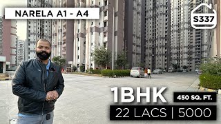 1 BHK DDA Flat in Narela  1 BHK FLAT FOR SALE amp RENT IN NARELA  BRS SHOW S337 [upl. by Annohsed]