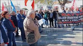 Dikilide kayyumlar protesto edildi [upl. by Aluin8]