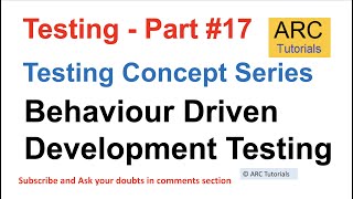 BDD Testing Tutorial  Testing concepts in software testing  Testing concepts interview [upl. by Olva143]