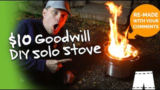 How To Make A 10 Goodwill DIY Solo Stove Firepit [upl. by Estrella]