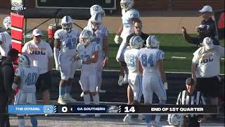 Georgia Southern vs The Citadel Highlights 9223 [upl. by Ltney22]