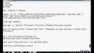 flussonic 47 installation steps on ubuntudebain [upl. by Ariom]