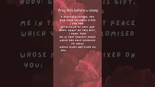 Prayer before sleepsavioroftheworld jesus love affirmations [upl. by Eward]