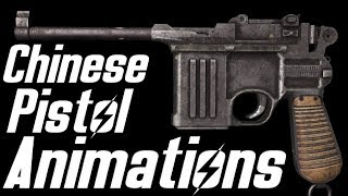 FALLOUT 4  CHINESE PISTOL ANIMATION  NEW ANIMATION  PC  BY WarDaddy [upl. by Eak]