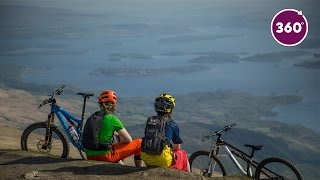 Climb and Mountain Bike Ben Lomond l 360 video [upl. by Marge]