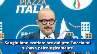 Sangiuliano svariate ore dai pm Boccia mi turbava psicologicamente [upl. by Aidualk]