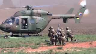 AAD 2014 South African National Defence Forces SANDF show off their air and land capabilities to I [upl. by Connelley]