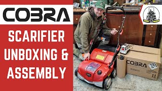 Cobra Lawn Scarifier amp Aerator assembly instructions tutorial S3840V [upl. by Adien98]