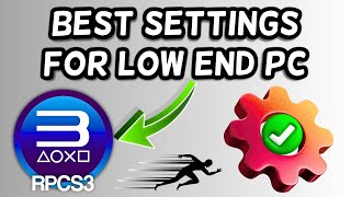 RPCS3 Best Settings For Low End PC [upl. by Keldon42]