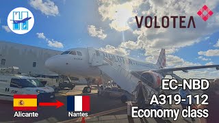 TRIP REPORT  Volotea Economy class  Alicante  Nantes  A319112 [upl. by Rubetta]