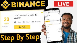 Binance Claim 20 USDT 😱  Binance Rewards Hub  Binance Trading Fee Rebate Voucher Redeem Process [upl. by Linders]