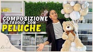 Composizione Palloncini da tavolo con peluche [upl. by Ylerebmik]