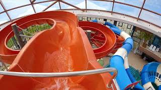 Viper WaterSlide at Nymphaea WaterPark Oradea Romania [upl. by Checani]