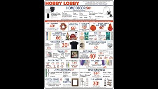 Hobby Lobby Ad Sale July 14 – July 20 2024 [upl. by Crispen]