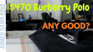 470 Mens Burberry Polo Shirt Review  Burberry Polo Any Good [upl. by Iruj]