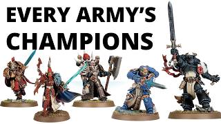 Ranking Every Warhammer 40K Factions CHAMPION Units [upl. by Hortensa]