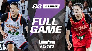 China 🇨🇳 vs China U24 🇨🇳  Full Pool Game  FIBA 3x3 Womens Series Langfang Stop 2024 [upl. by Charmane]