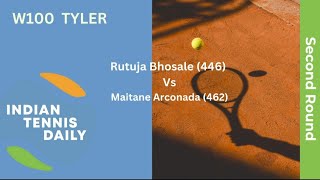 Match Highlights  W100 Tyler Rutuja Bhosale 446 Vs Maitane Arconada 462 466457 [upl. by Malek]