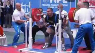 Silvio Crisafi  Campionato Italiano assoluto di Powerlifting 2009 FIPL [upl. by Ahsiaa]