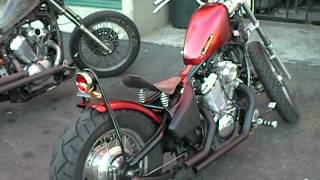 Custom Honda Shadow Chopper Build VT600  TJ Brutal Customs [upl. by Noyad237]