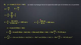 PROBLEMA RESUELTO DE ONDAS TRANSVERSALES EN UNA CUERDA [upl. by Letnuahc325]