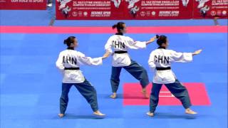 2017 07 28 TAEKWONDO HIGHLIGHTS WOMENS POOMSAE TEAM GOLD MEDAL DEAFLYMPICS2017 [upl. by Fogg]