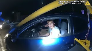 19 Year Old Impaired Driver Crashes into Police Officer [upl. by Nasya176]