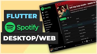 Flutter Spotify Clone DesktopWeb UI  Apps From Scratch [upl. by Weirick]